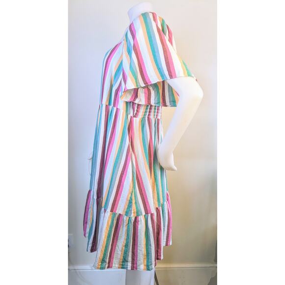 Ava & Viv Multicolor Striped Mini Dress - Picture 6 of 12